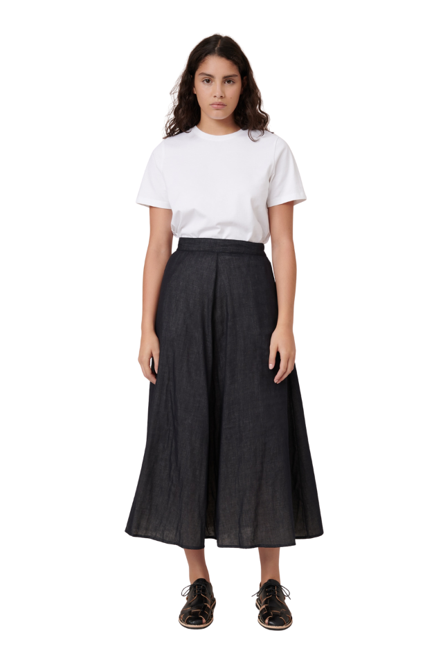 Rotation Skirt - Black Ecru