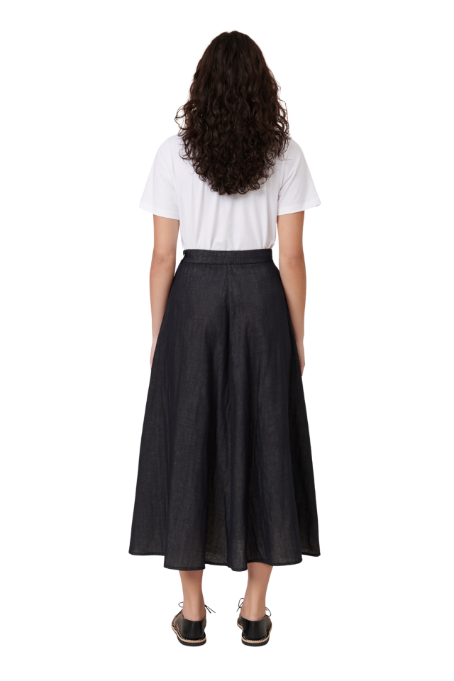 Rotation Skirt - Black Ecru