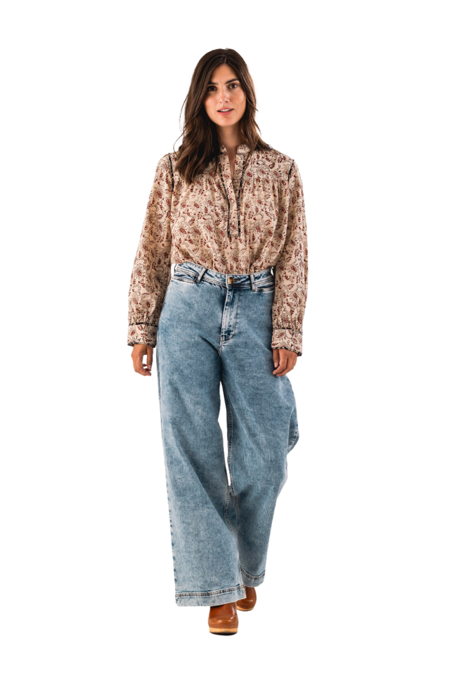 Rae Shirt LS - Flower Print
