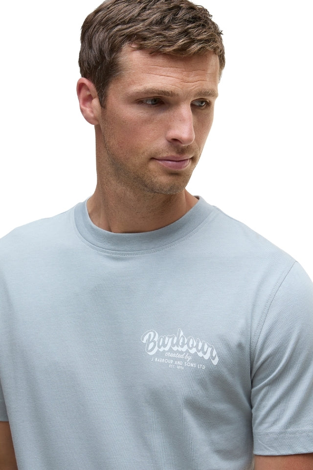 Relaxed Seahouses T-Shirt - Mineral Blue
