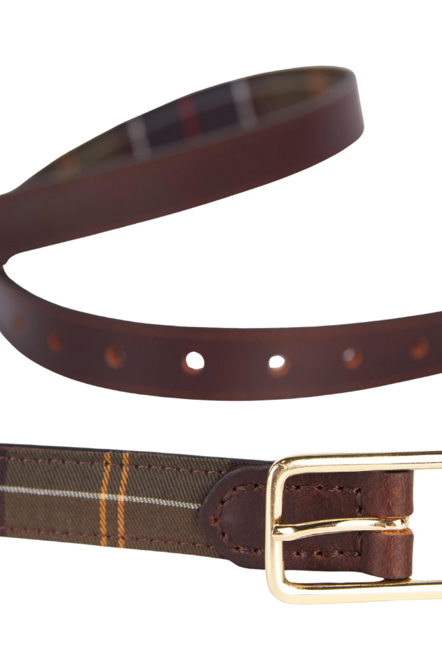 Reversible Tartan Belt - Classic Tartan/Brown