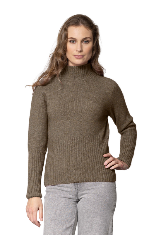 Womens Rib Turtle Neck