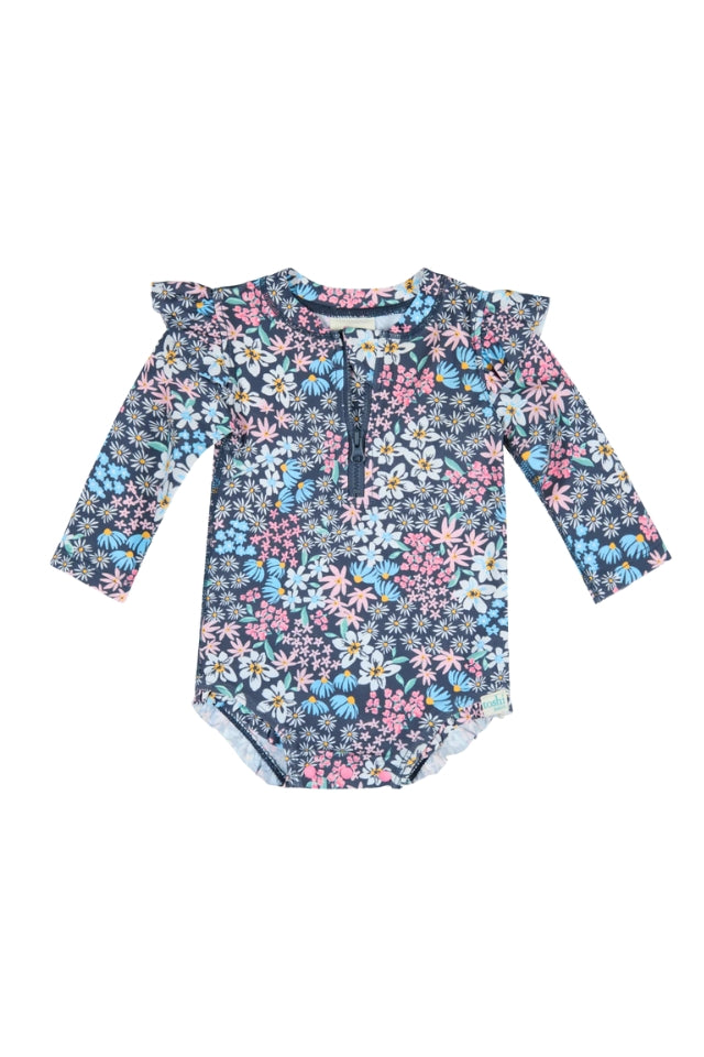 Ripple Swim Rashie - Wattle Dusk