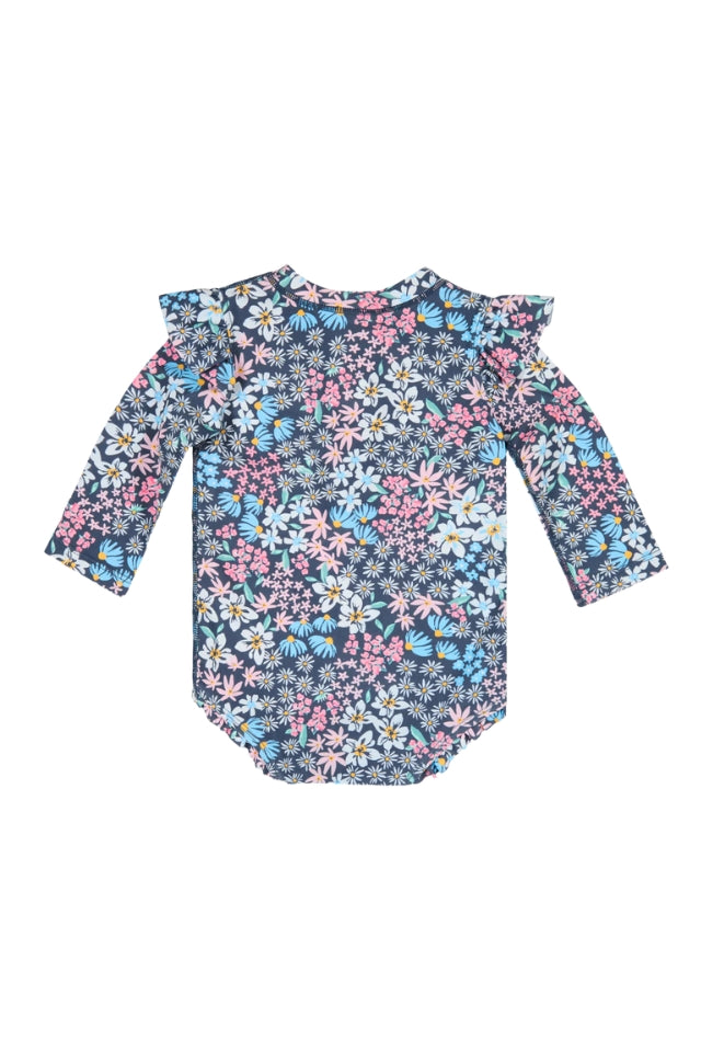 Ripple Swim Rashie - Wattle Dusk