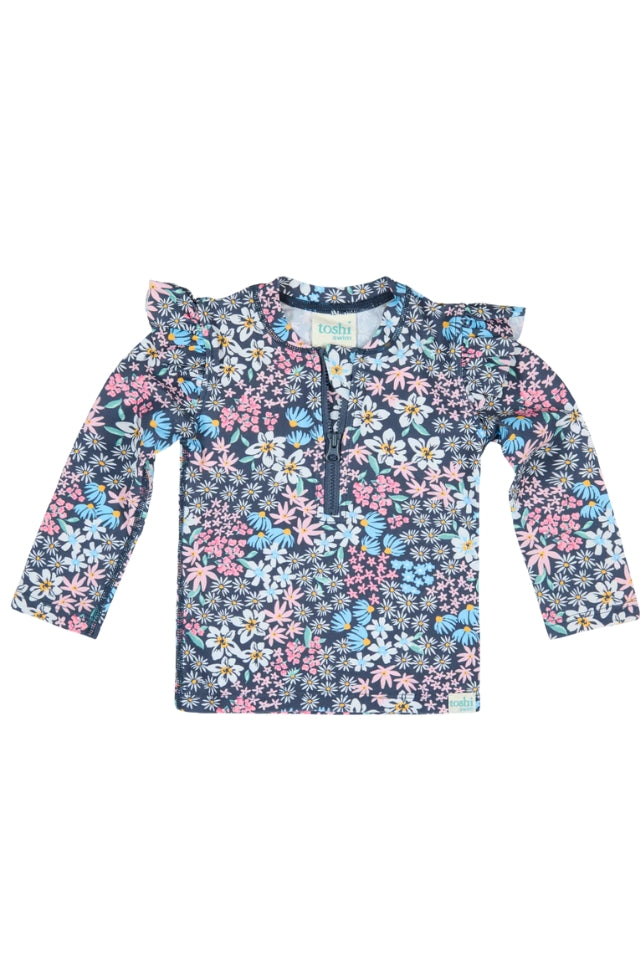 Ripple Swim Onesie - Wattle Dusk