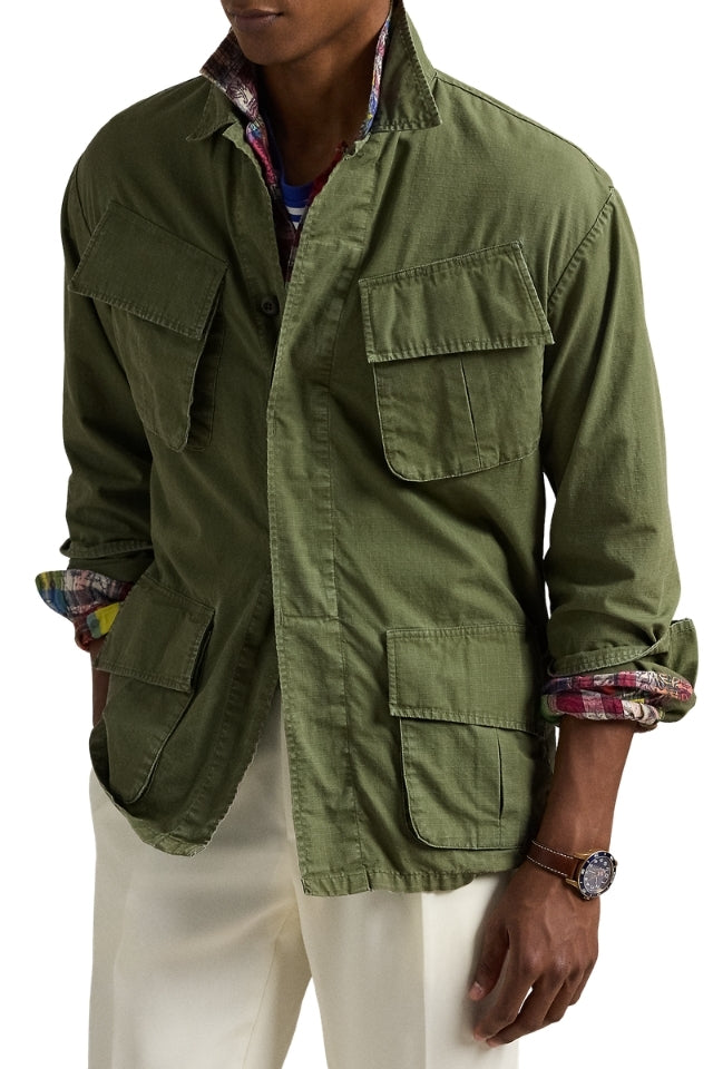 Ripstop Utility Overshirt - Green