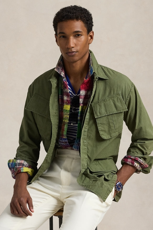 Ripstop Utility Overshirt - Green