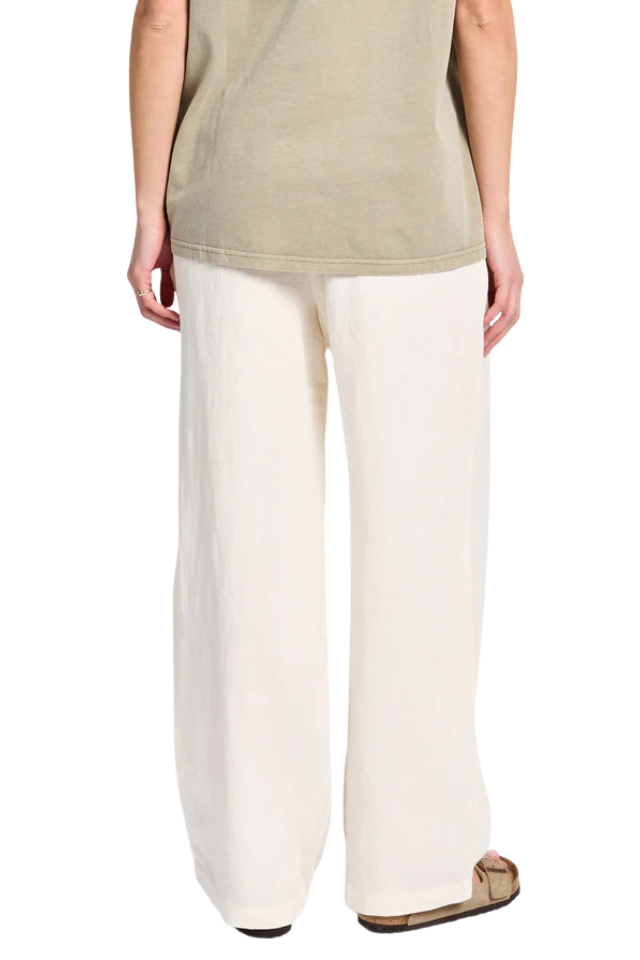 Riviera Linen Pant - Light Almond