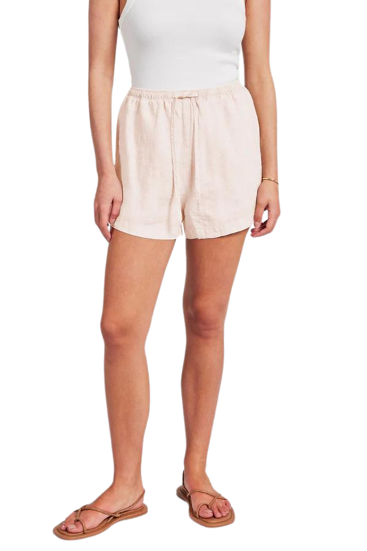 Riviera Linen Short - Dawn Pink