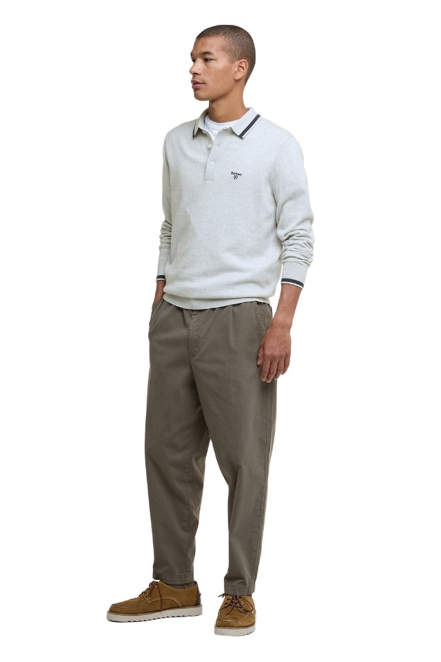 Rocton Knitted Polo Shirt - Mist