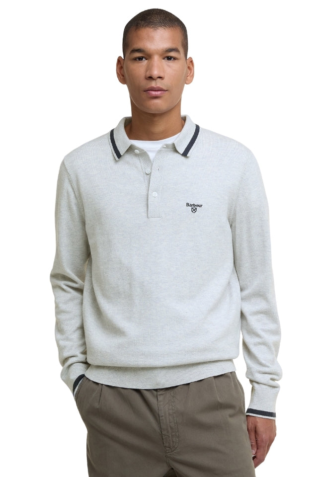 Rocton Knitted Polo Shirt - Mist