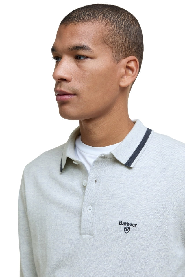 Rocton Knitted Polo Shirt - Mist