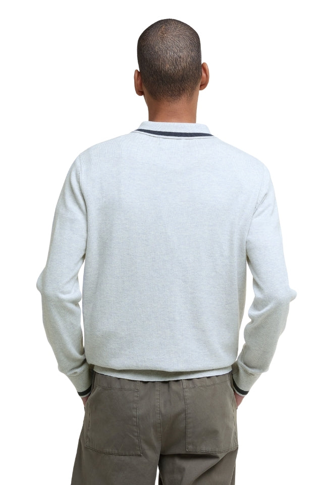 Rocton Knitted Polo Shirt - Mist