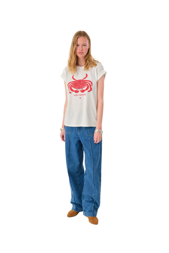 RomaLL Crab Tee Short Sleeve - White