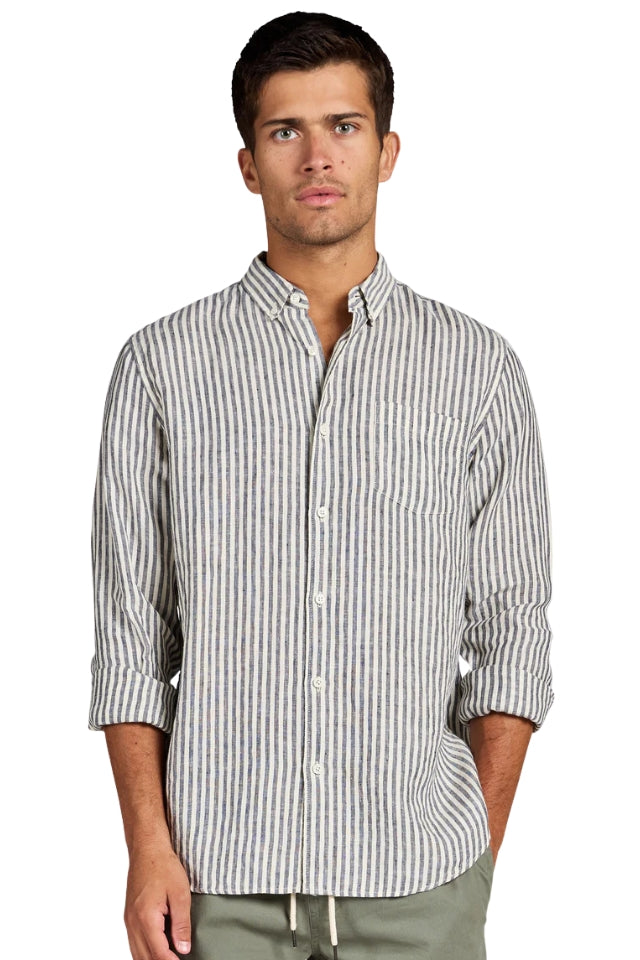 Rory Linen Shirt - Peacoat Navy