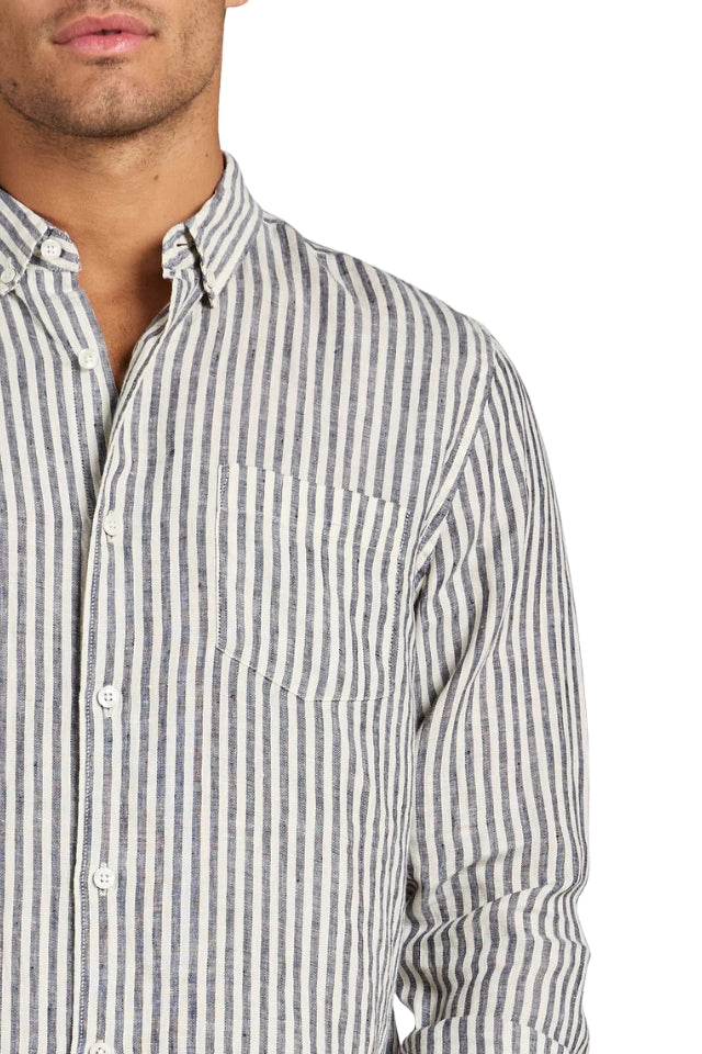 Rory Linen Shirt - Peacoat Navy