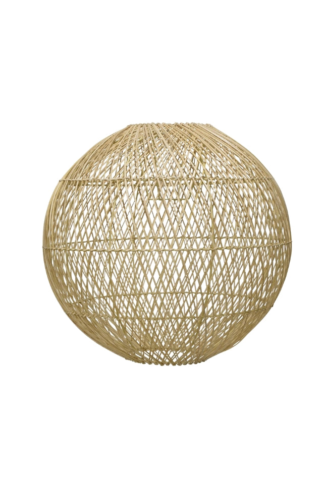 Round Palm Leaf Lampshade