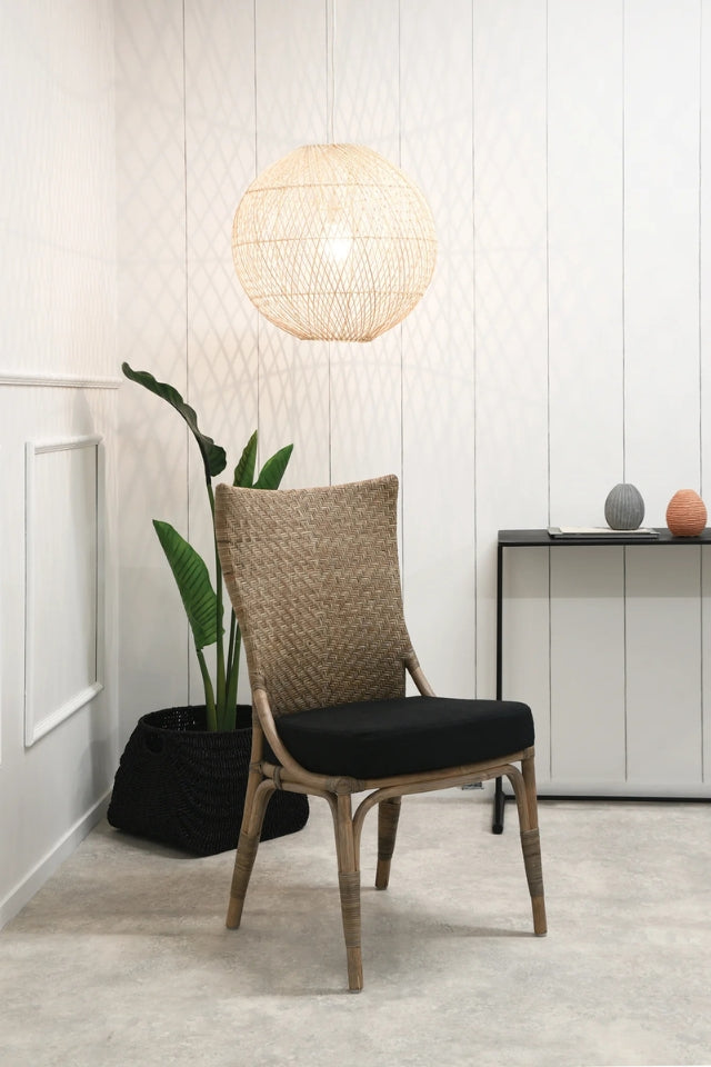 Round Palm Leaf Lampshade
