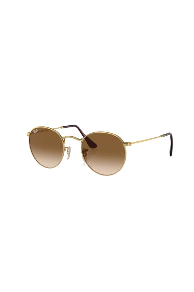 Round Metal Sunglasses - Brown
