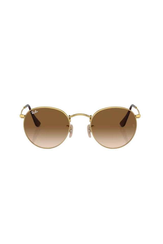 Round Metal Sunglasses - Brown