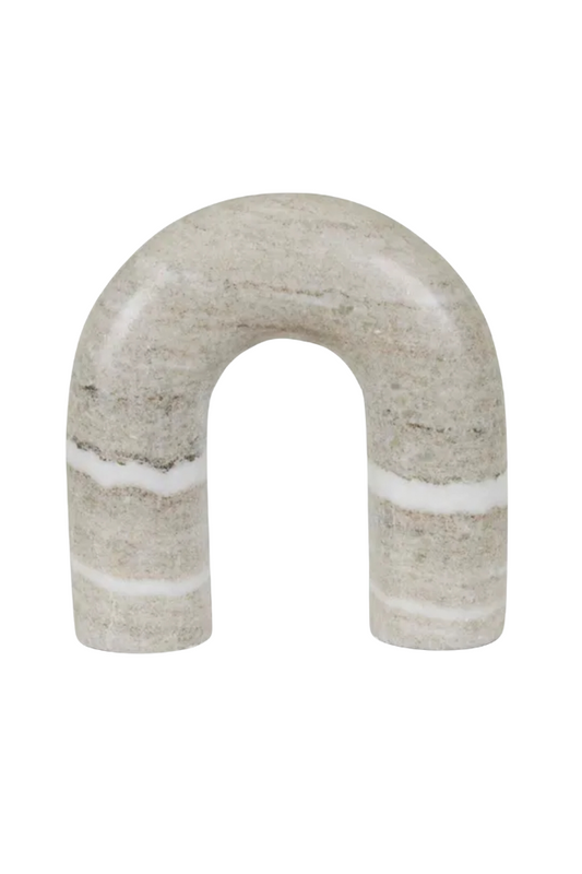 Rufus Arch Sculpture - Oat Marble