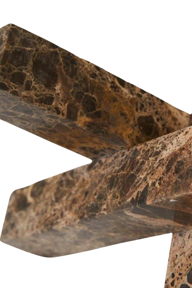 Rufus Coverage Sculpture - Emperador Marble