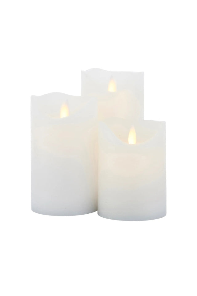 Sirius Rechargeable Sara Candle - Set of 3