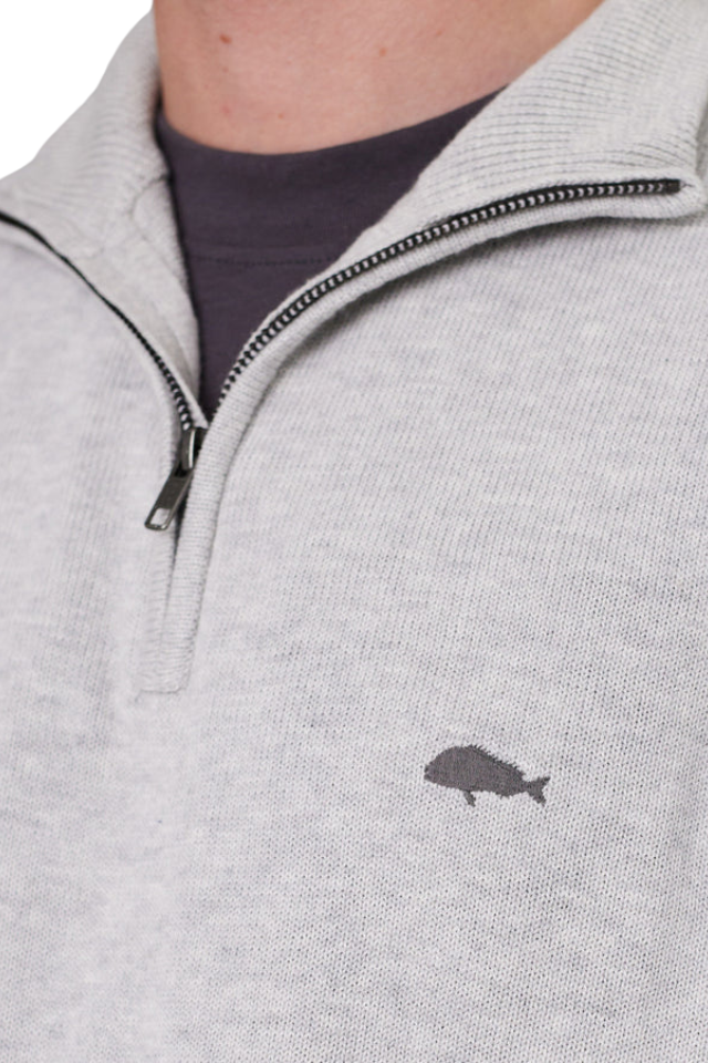 Stamp Keyport 1/4 Zip - Grey Marle