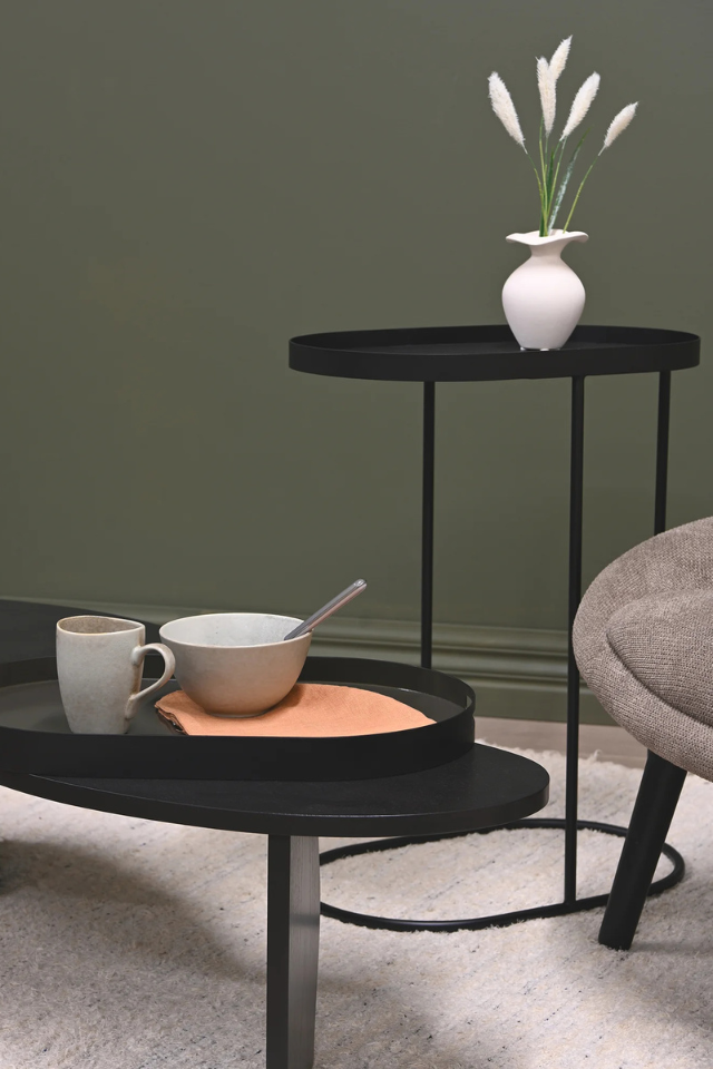 Arlo Tray Table - Black & Green