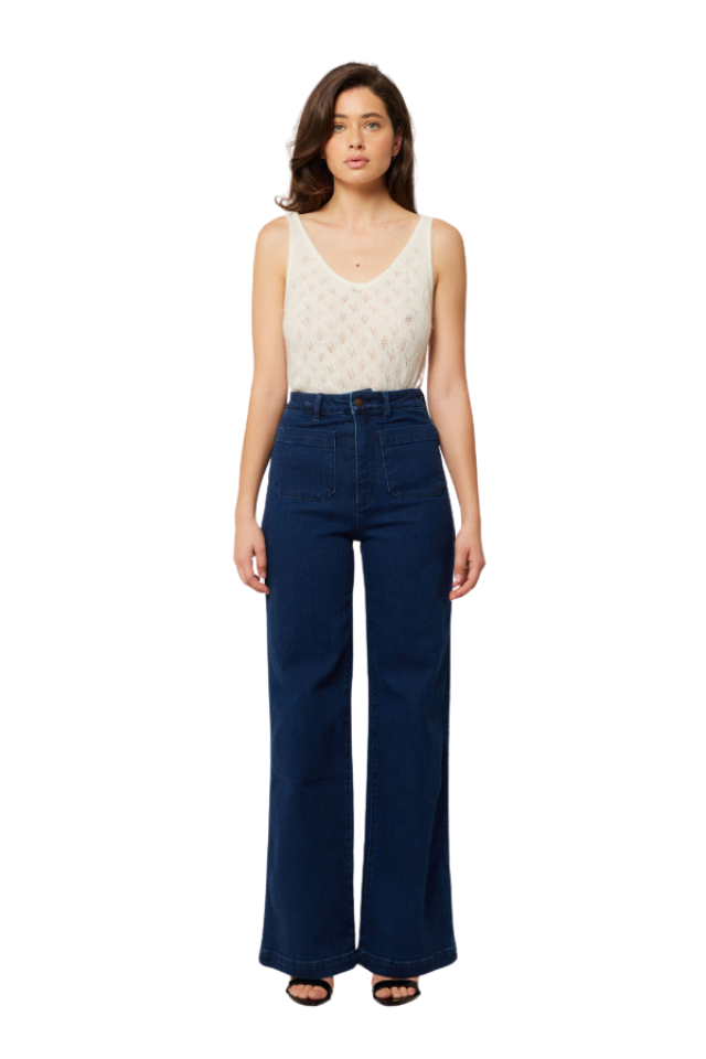 Sailor Long Dark Stone - Dark Vintage Indigo