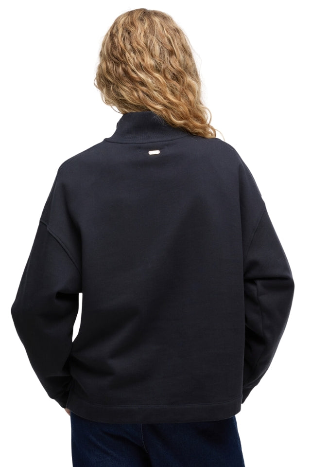 Sara Half Zip Sweatshirt - Dark Navy
