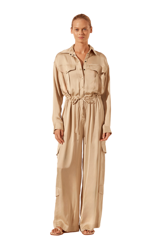 Shae Drawstring Utility Jumpsuit