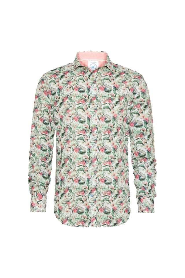 Floral Shirt - Light Green