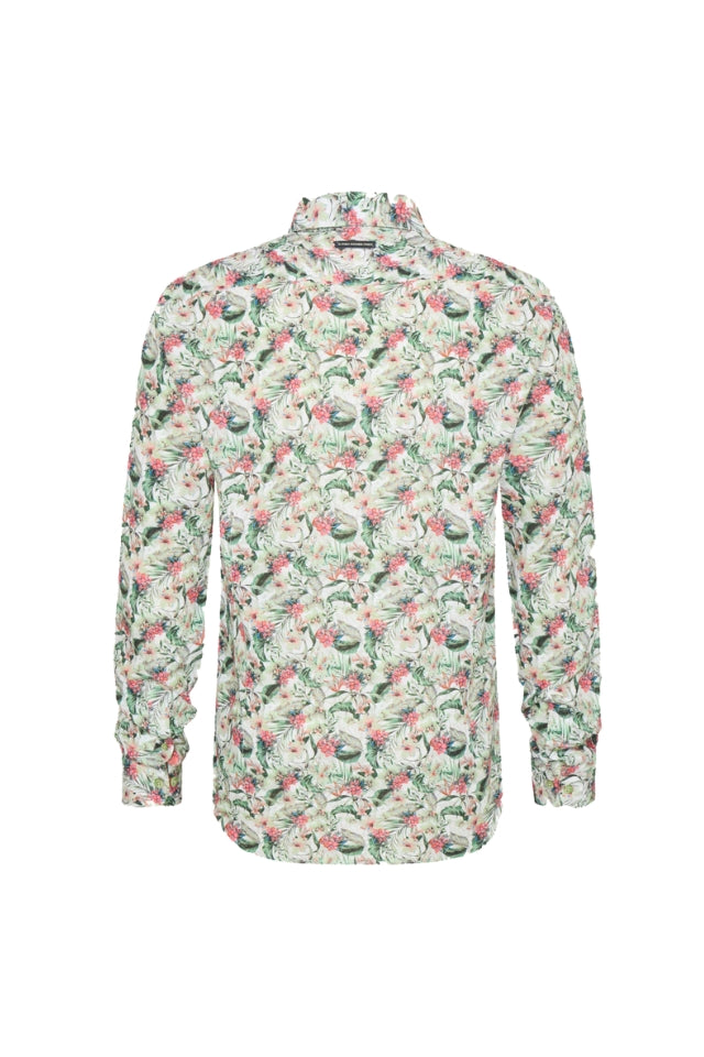 Floral Shirt - Light Green