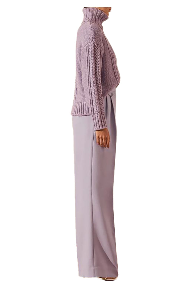 Shona Joy 1233203 Mercure Roll Neck Jumper Lavender