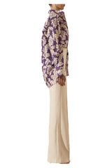 Shona Joy 1233380 Verlaine Oversized Shirt Purple Multi