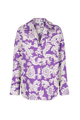 Shona Joy 1233380 Verlaine Oversized Shirt Purple Multi