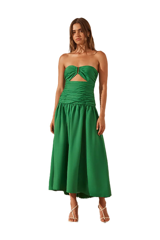 Shona Joy Mare Drop Waist Tree Green 