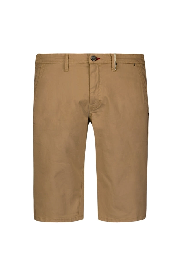 Short Chino Garment Dyed Twill Stretch - Khaki