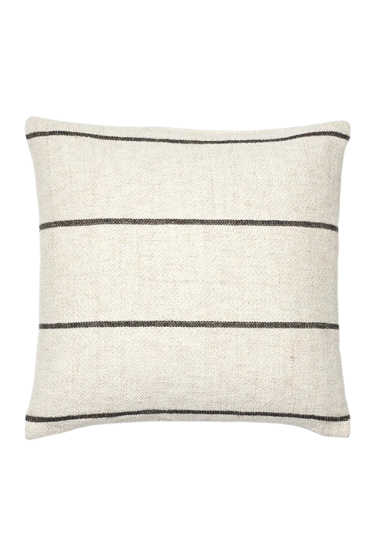 Sigrid Cushion - Light Beige Black