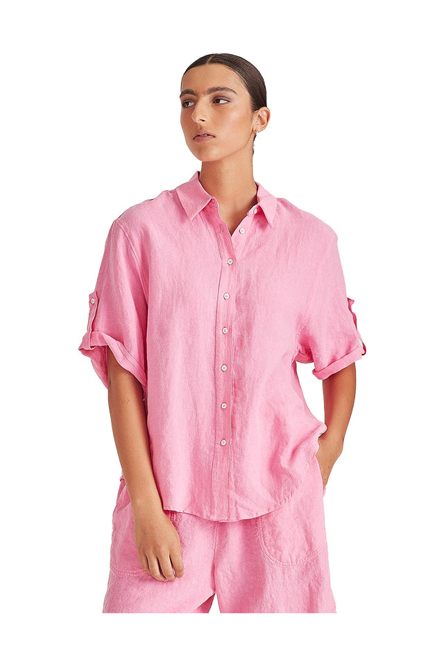 Sills 12363 Jay Linen Shirt Candy