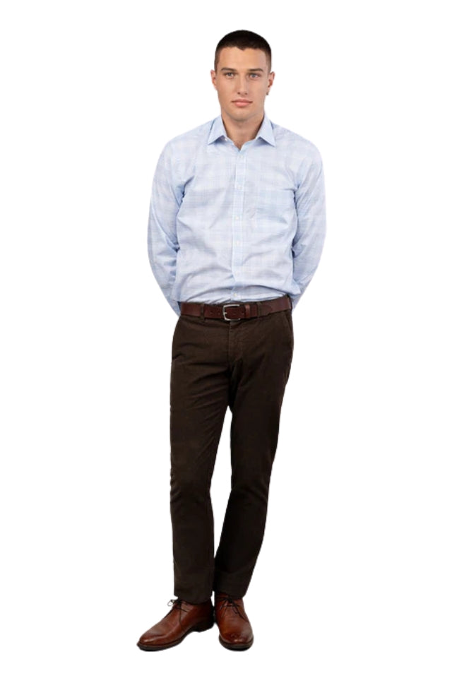 Sinatra Light Blue Check Shirt