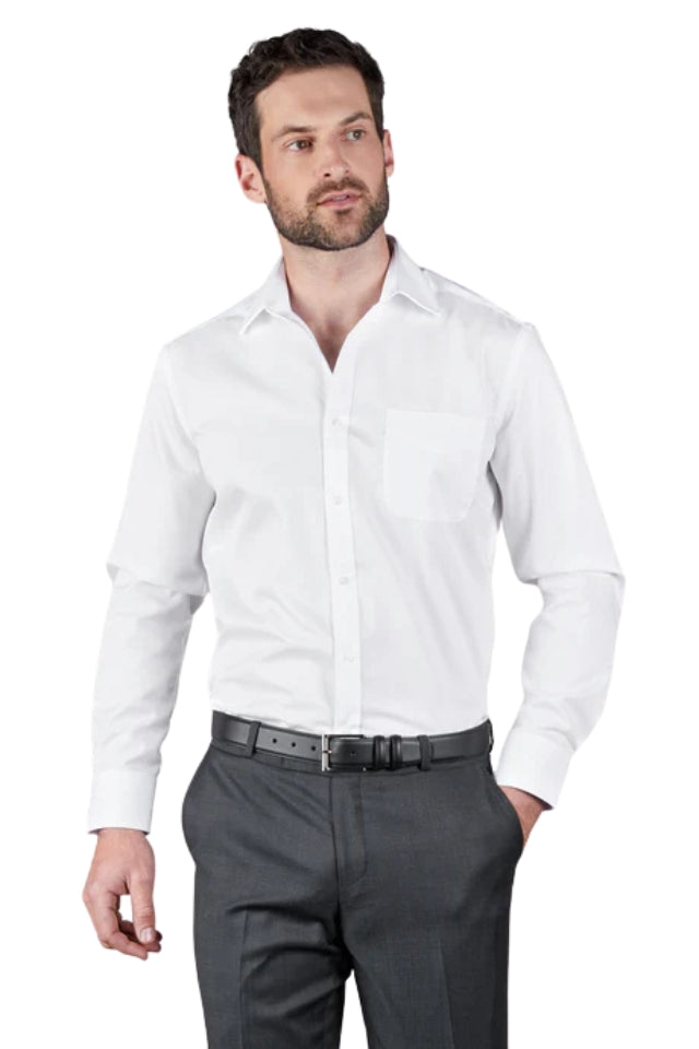 Sinatra White Twill Shirt