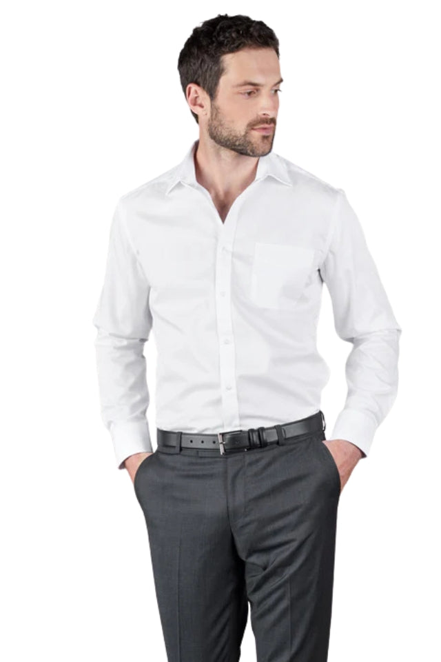 Sinatra White Twill Shirt