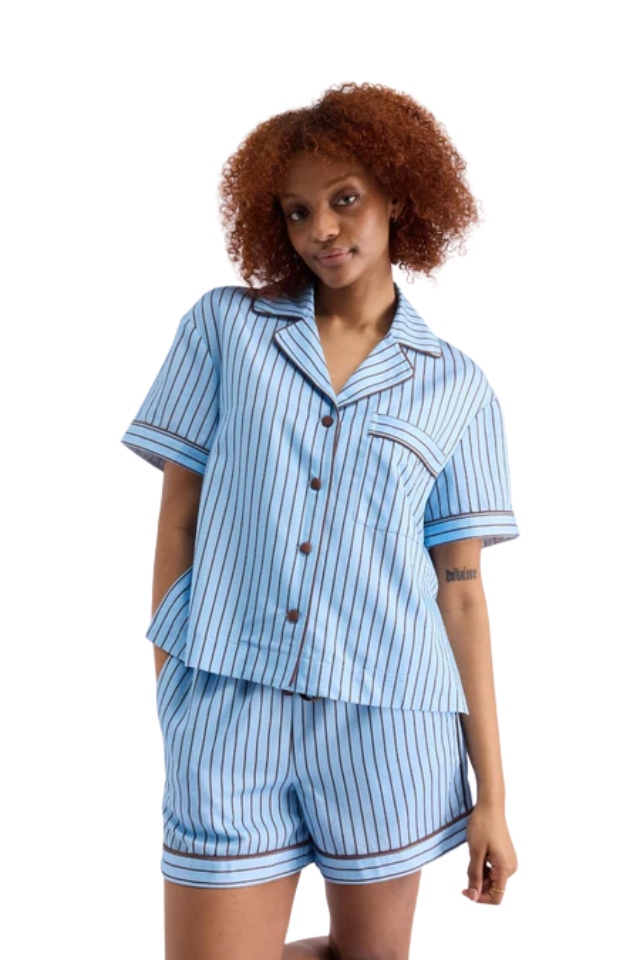 Sleep Short - Iced Chocolate Stripes