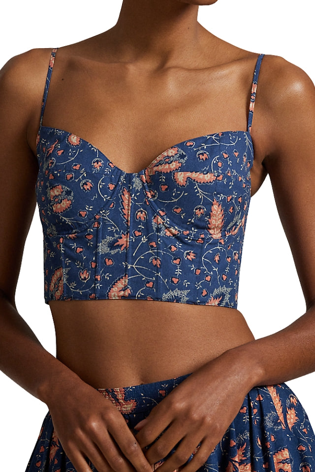 Floral Bustier - Prairie Floral
