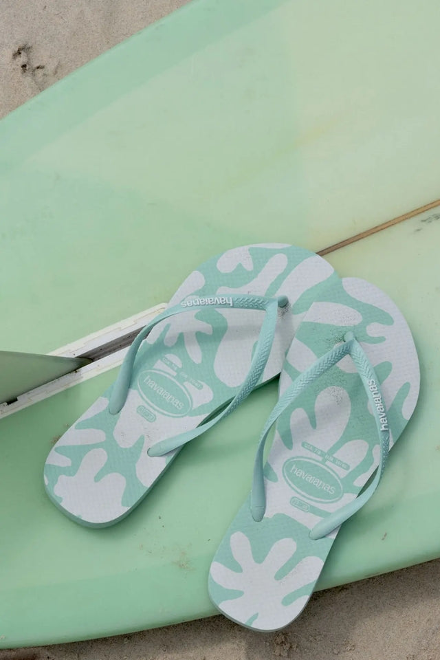 Slim Print Coral Jandals