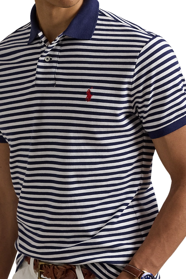 Slim Fit Striped Polo