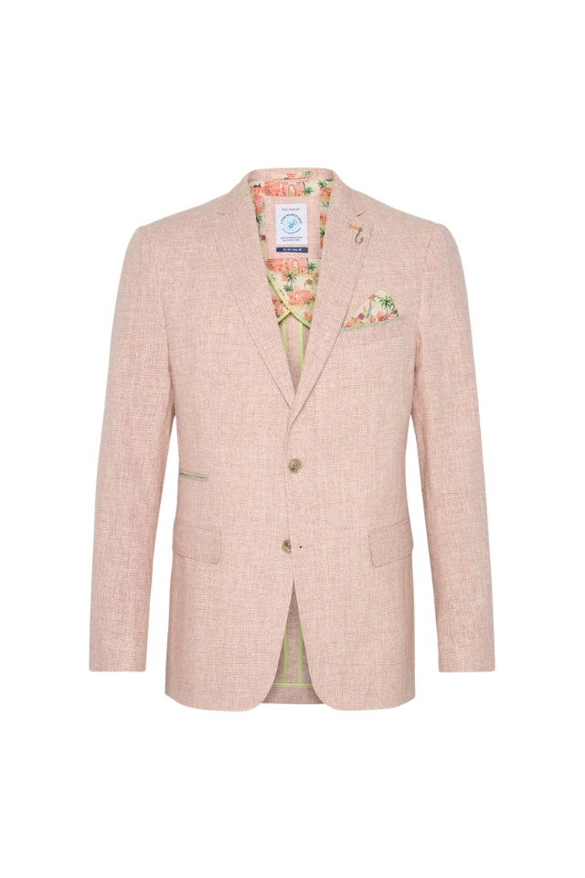 Small Check Blazer - Rose Pink