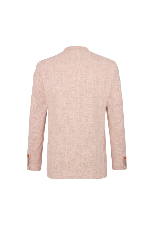 Small Check Blazer - Rose Pink